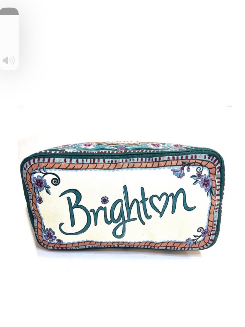 BRIGHTON Love Is All You Need Floral Tote Bag - Cream & Teal - Picture 8 of 9